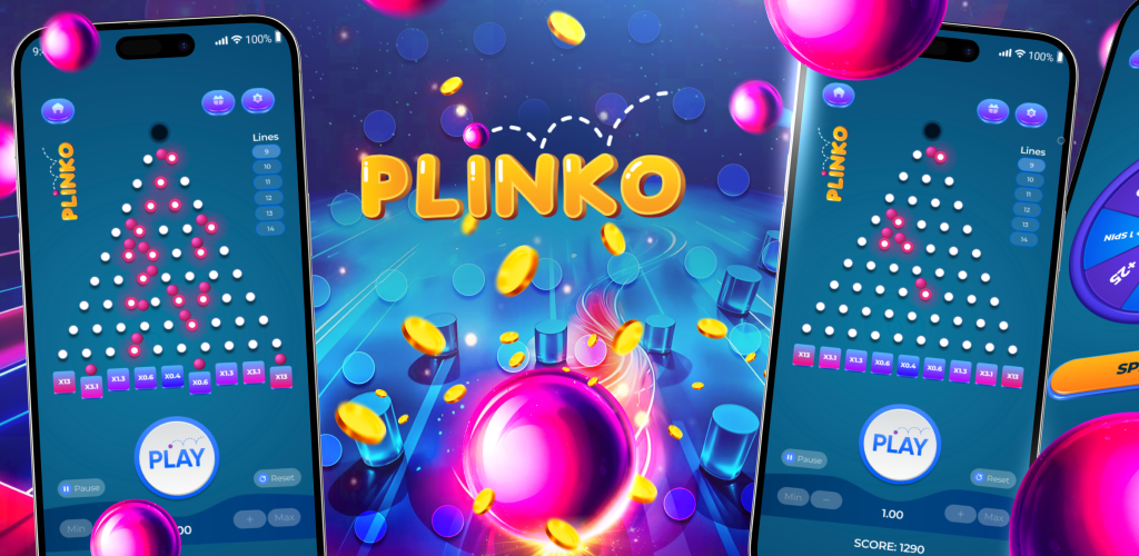 Plinko - Rows, Risk Levels, Payout Spread